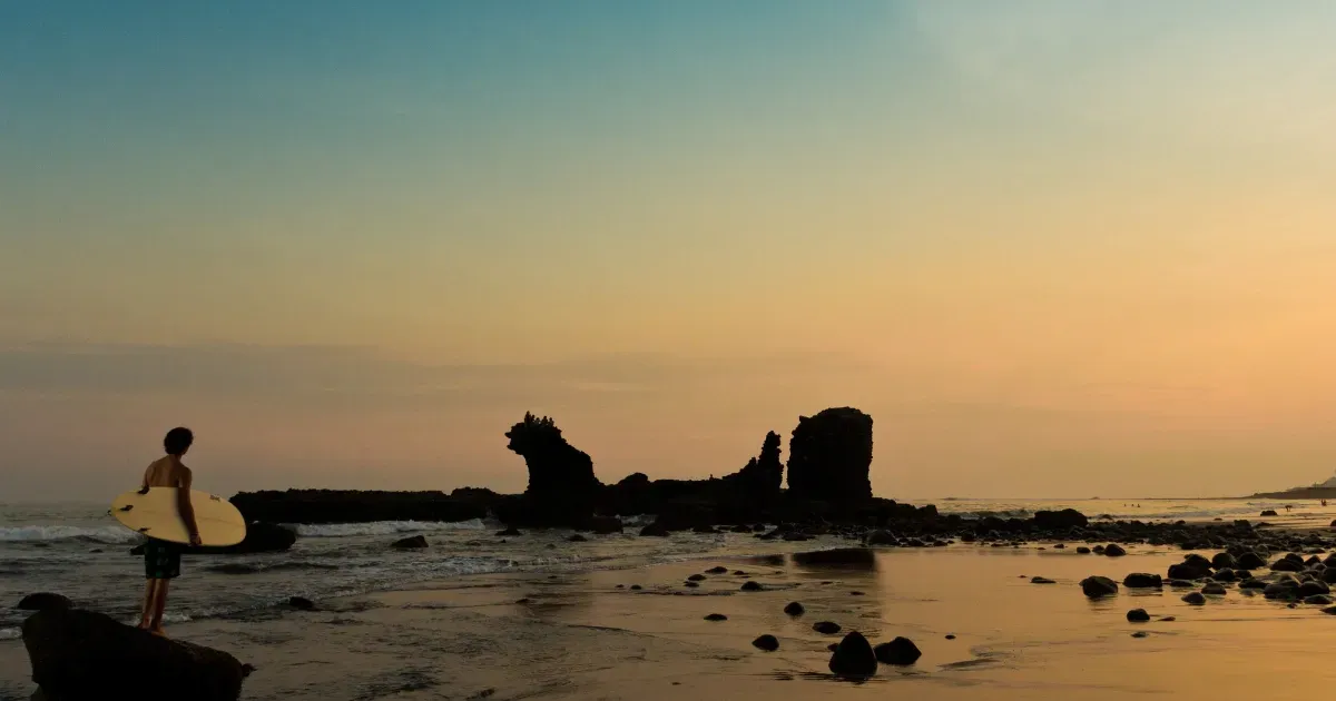 Piedra Iconica Playa El Tunco El Salvador